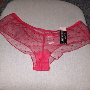 BRAND NEW!!! Women's LADY PRINCESS Laced Panties (Size: 6 Medium) Intimates